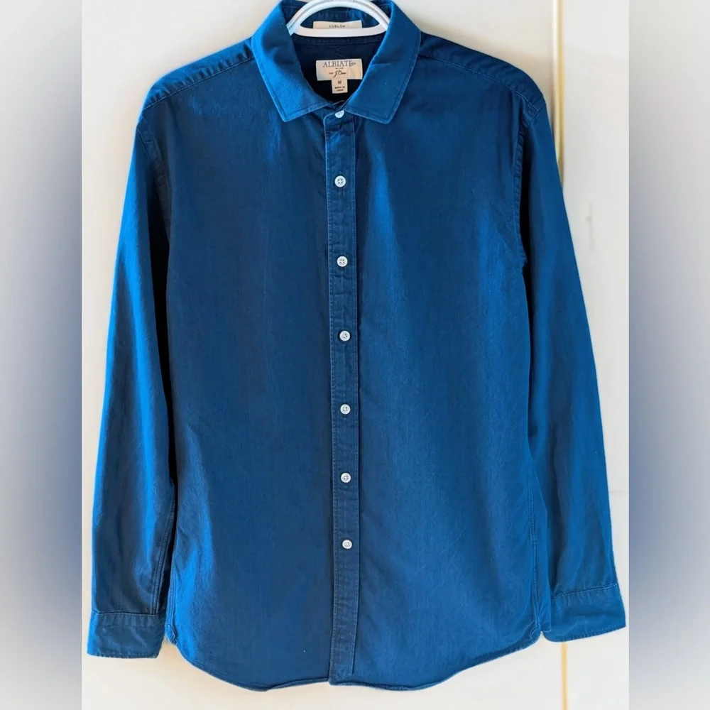 Albiate 1830 for J.Crew Ludlow Oxford Mens Medium Rich Navy Blue
